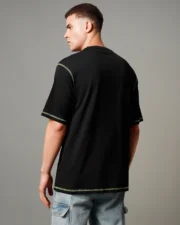 Men's Black Oversized T-shirt - Image 3